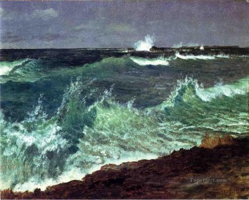 Paisaje marino de Albert Bierstadt Pinturas al óleo